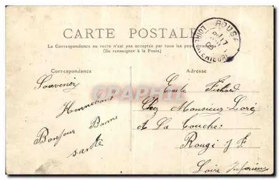Hennebont — Vista geral em direção ao Castelo tirada da Igreja — Morbihan — 513 — Verso