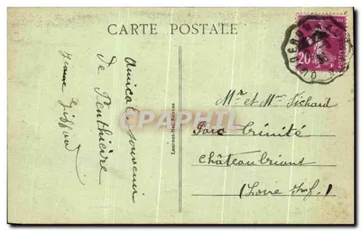 PENTHIÈVRE - Stacja — wydawca Laurent-Nat, Rennes, n° 3675 — Rewers