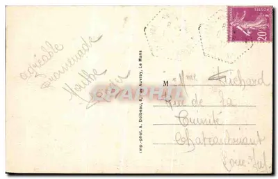 Capela de São Cénéré — Saulges (Mayenne) — A. Dolbeau, Le Mans, n°5598 — Verso