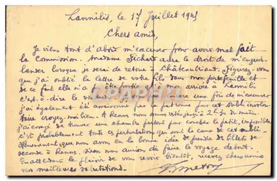 Sbarco di Goëmon a Prat-Ar-Courm — Lannilis (Finistère) — editore sconosciuto, n° 4213 — Verso