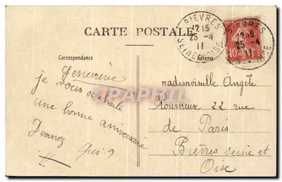 La Messe — Reducción de uno de los 70 dibujos del Catecismo en imágenes — Bonne Presse, 5 rue Bayard, París — Reverso