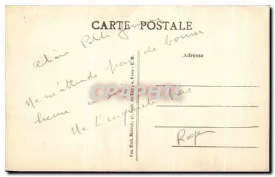 CPA Malakoff La Maison des Cheminots — Verso