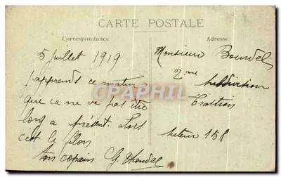 Granville — La Douane et la Caserne (Côte Sud) — N.G. — n° 204 — Achterkant