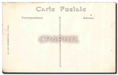 Catedral de Reims — Facha longitudinal sul incendiada pelos Alemães em 19 de setembro de 1914 — editor H. George, Reims — Verso