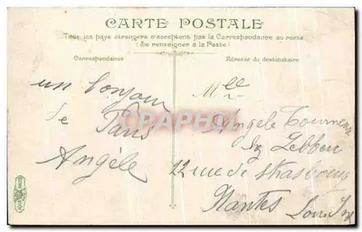 Parijs, Park van Montsouris — Monument van Kolonel Flatters — uitgever niet zichtbaar, serie nummer 224 — Achterkant