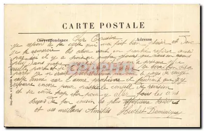 La piena del fiume Senna, 30 Gennaio 1910 — Asnières - Avenue de Paris — L’Abeille — Verso