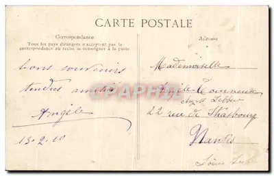 세인트-앙드레-데-아르트 거리의 홍수 — 파리 — 1910년 1월 30일 — 뒷면