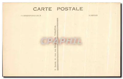 Château de La Malmaison — De Bibliothèque — Uitgever F. Davin, Parijs — Achterkant