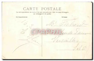 Stara pocztówka Blaye Mostu Citadelle łódki — Rewers