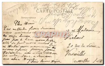 Bilhete postal antigo Entrada do Bois, Petit Bicêtre — Verso