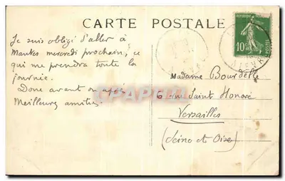Luzy - Mazille, où aurait élevé St-Germain (496-576) — éditeur J. Vautier-Luzy — Verso