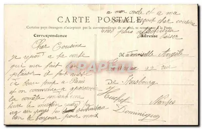 „CLÉMENT-BAYARD” poruszający się nad Asnières — Fototypia Berthand Frères — Rewers