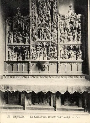Rennes — La Cathédrale, Retable (XVe siècle) — LL.