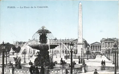 Paris — A Praça da Concórdia — editor não visível