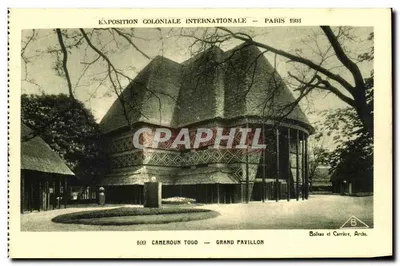 Camarões Togo — Grande Pavilhão — Exposição Colonial Internacional — Paris 1931