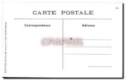 Mulher carregando dois baldes — Em Beauce — Editor CECODI, n°413 — Verso