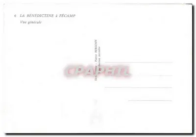 La Bénédictine a Fécamp — Vista generale — Editore Pierre Bergoin — Verso