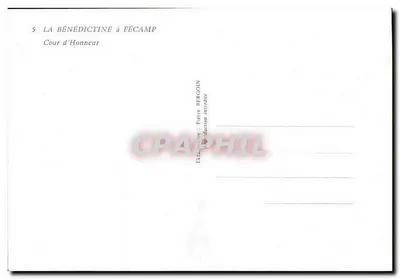 A Bénédictine em Fécamp — Cour d'Honneur — Pierre Bergoin — Verso