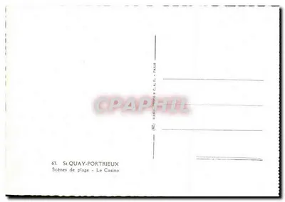 St-Quay-Portrieux — Cenas de praia — O Casino — C.A. P. - Paris — Verso