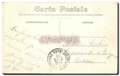 Bourges — Wieża Małego Liceum — Wydawca E.M. n° 385 — Rewers