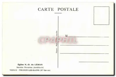 Chiesa di N.S. del Leman — Vongy - Thonon-les-Bains (Alta Savoia) — Editore non identificato — Verso