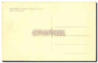 Kościół parafialny — Bourbon-Lancy Termalne (S.-et-L.) — Cim — Rewers