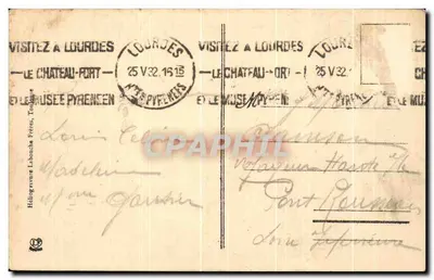 Pau - Il Castello di Enrico IV - Torre, facciata e ingresso — Héliogravure Labouche Frères, n°40 — Verso