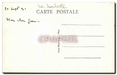 Peregrinação Nossa Senhora da Salette — Santuário Oeste — Edição Grenoble - Photo-Hall — Verso