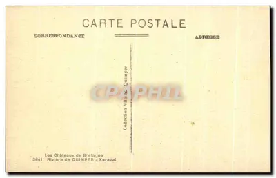 Os Castelos da Bretanha — Quimper — Keraval — Coleção Villars — Verso