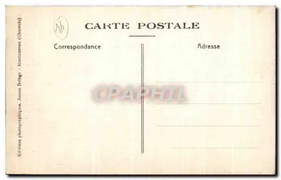 Saint-Jean-d'Aubeterre — Wewnętrzny widok gotyckiej świątyni z XII wieku — Epicerie Henri Jusson, Aubeterre — Rewers