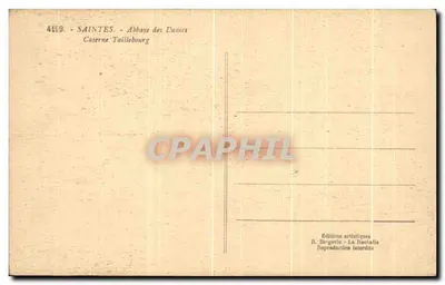 Abbaye des Dames - Caserne Taillebourg — R. Bergevin - La Rochelle — Rewers