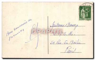 La Suze (Sarthe) — Barragem na Sarthe — Foto Lemaître, Ed. Maury — Verso