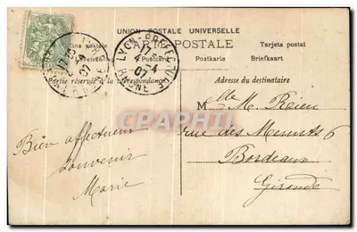Fada de Pascua — con gran huevo decorado — editor S, n° 1809 — Reverso