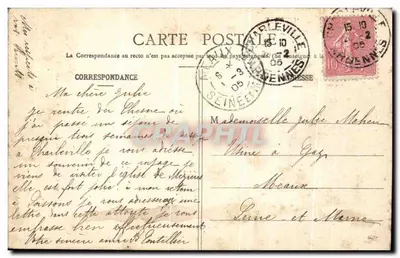 Mézières - Igreja de Nossa Senhora (499) — Charpentier-Richard, editor — Verso