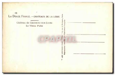 Stary Studzienka — Zamek Chaumont-sur-Loire — Wydawnictwo Yvon — Rewers