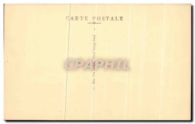 Gargilesse (Indre) — A Igreja e um canto do vilarejo, vistos da estrada do Pin — Édit. Vve. George Sand — Verso