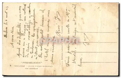 Toulouse - Wielka Miejska Basenka — Wydawnictwo Labouche, nr 5 — Rewers