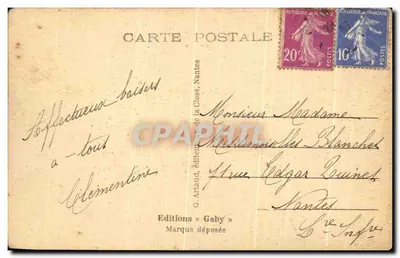 Carhaix "Ker Ahés" (Finistère) — A Igreja de São Trémeur — Gaby — Verso