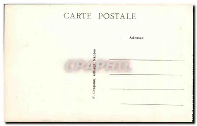 Pornic (Loire-Inf.) — Widok na zamok przy wejściu do portu — F. Chapeau, Nantes — Rewers