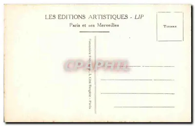 Paris - O Domo dos Invalidos — visão do domo e dos novos jardins — editor LIP, n°72 — Verso