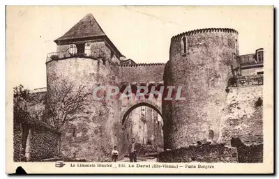 Bilhete postal antigo Le Limousin Illustre Porte Bergere