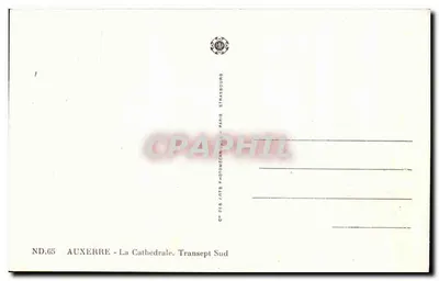 Auxerre - De Kathedraal. Zuidtraverse — ND.65 — Achterkant