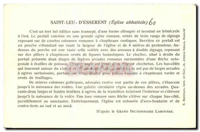 Saint-Leu-d'Esserent — Igreja abbatial (séculos XI a XV) — Verso