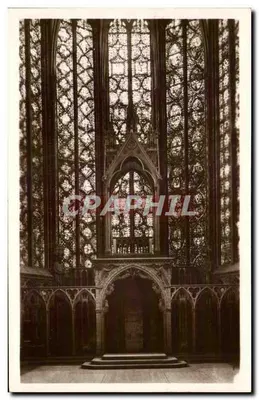Sainte-Chapelle — Capela Alta. Os vitrais — editor não visível