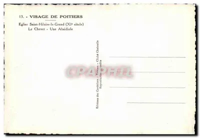 Igreja de Saint-Hilaire-le-Grand — Absidiole — Éditions des Cordeliers, Poitiers — Verso