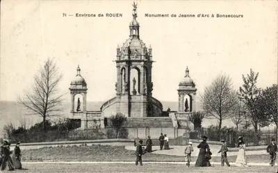 Monumento de Joana d'Arc em Bonsecours — Arredores de ROUEN — G. Ronen, n°71