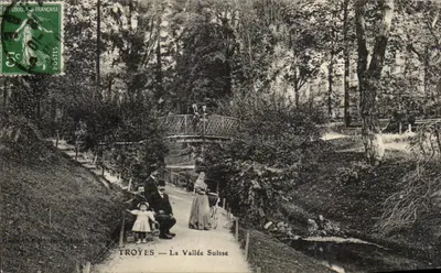 Troyes — Dolina Szwajcarska — wydawca Gaudelain & Frères, Épinal