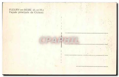 Fleury-en-Bière — Główne wejście do Zamek — Cim — Rewers
