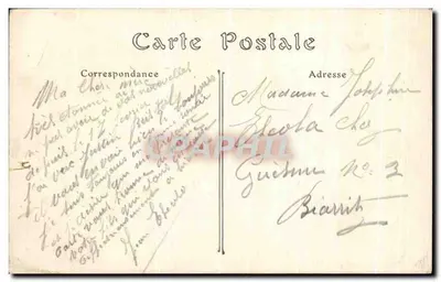 Katedra w Reims — spalona przez Niemców 19 września 1914 — G. Eraifont, N.D. Fot. — Rewers