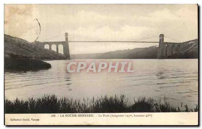 La Roche-Bernard - O Ponte (comprimento 195m, altura 42m) — Coleção David, Vannes